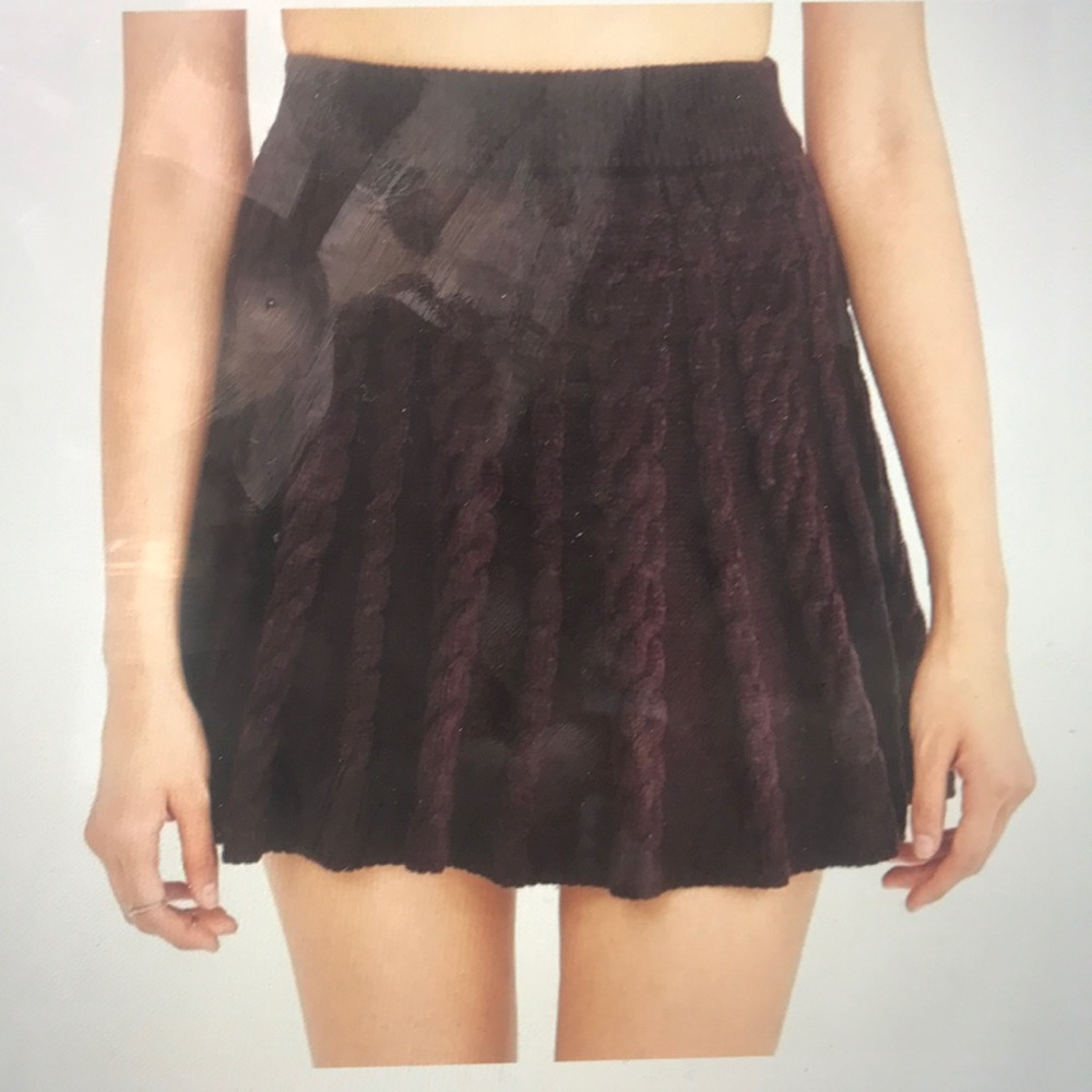 Urban Outfitters Kimche Blue cable knit skirt